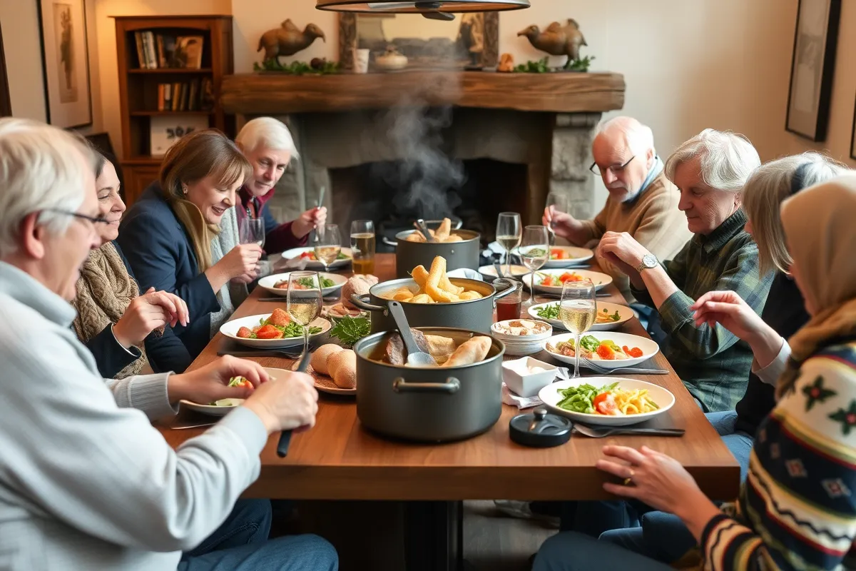 Partagez un moment convivial autour du pot-au-feu joue de bœuf.