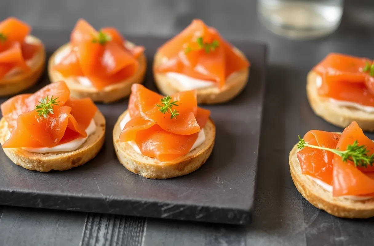 Saumon frais, aneth, sel de mer, sucre et poivre noir disposés sur une surface en bois.