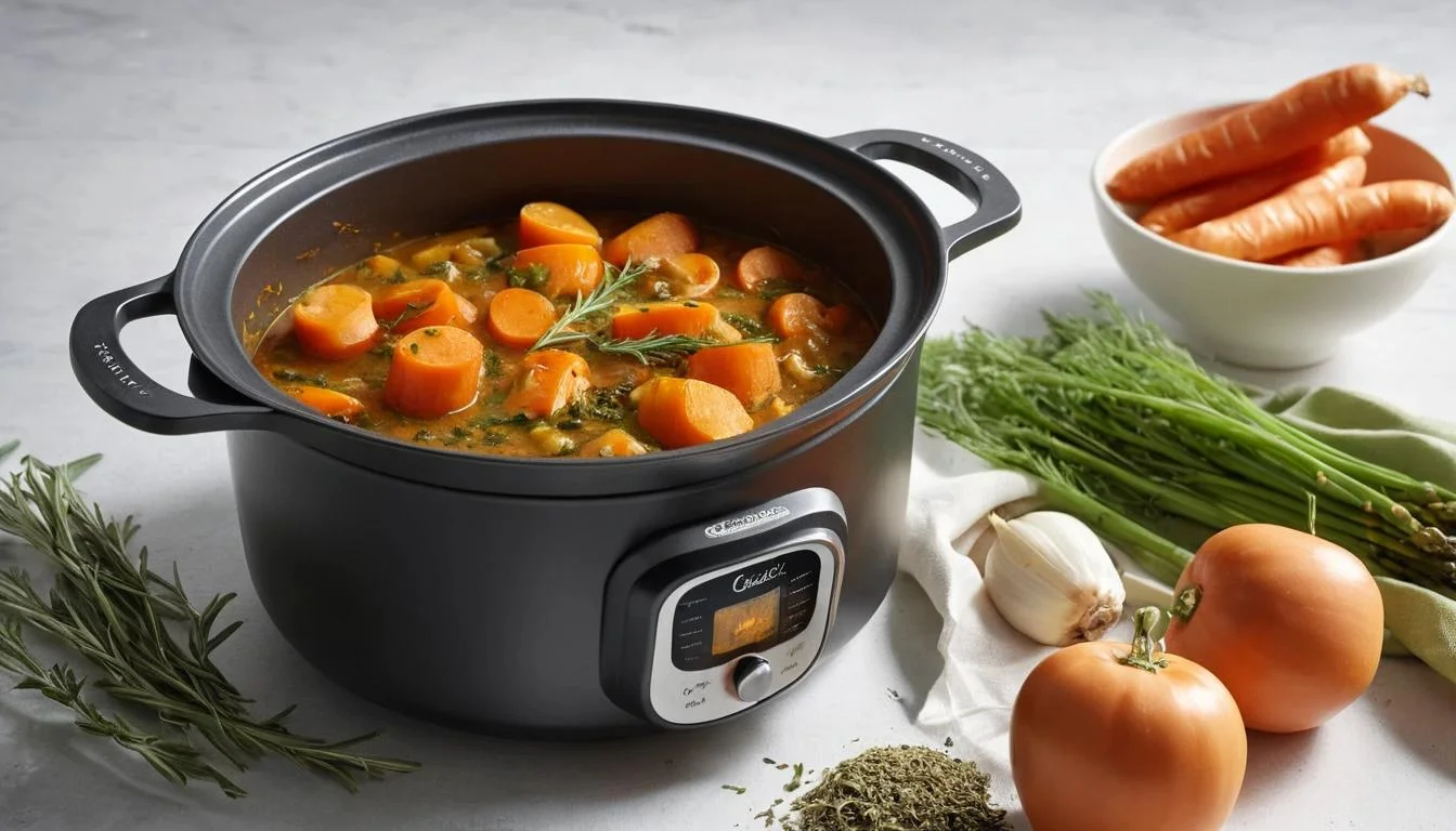 Paleron de bœuf tendre dans une cocotte-minute, entouré de légumes et d’une sauce aromatique, dans une ambiance de cuisine accueillante.