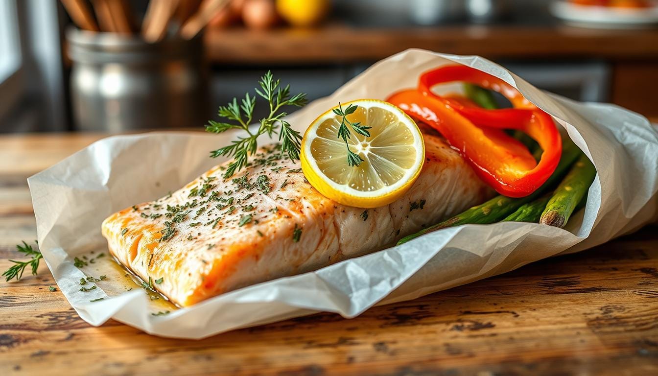 saumon en papillote