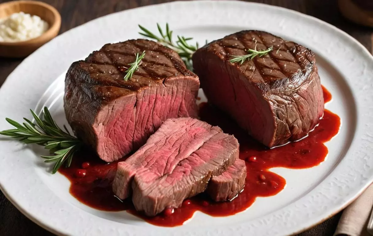 Guide de cuisson du rosbeef avec des morceaux comme le filet mignon, noix de bœuf, et rumsteck,