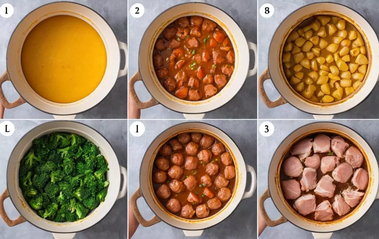 Cuisson du paleron de bœuf : les morceaux sont dorés dans une cocotte pour une viande juteuse et bien colorée