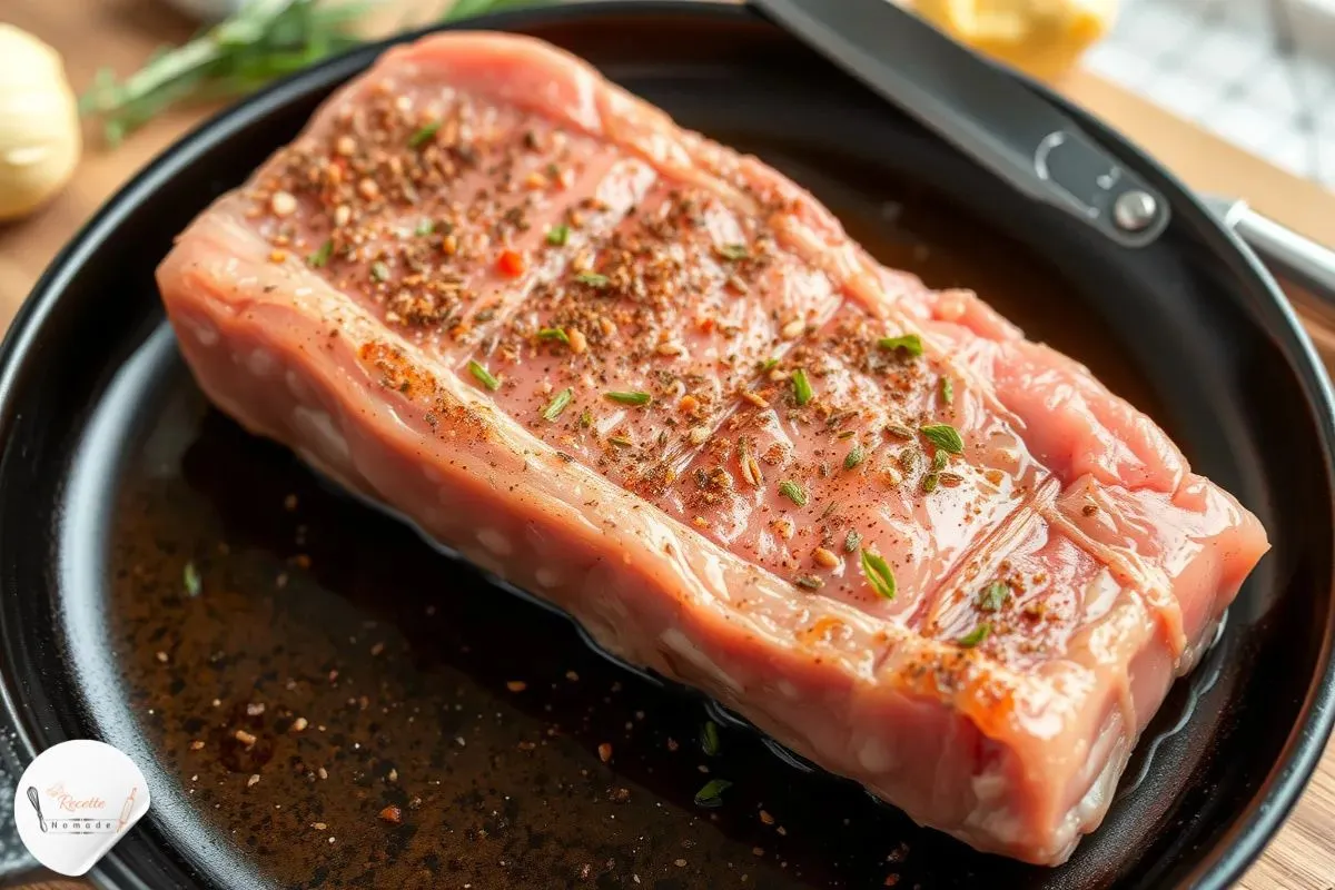 Expliquez comment préparer un filet de dinde avant cuisson