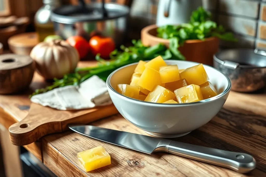 Graisse de boeuf fraîchement préparée