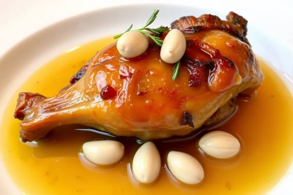 Confit de canard préparé à la graisse de boeuf
