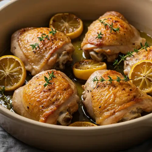 recette poulet halal facile rôtie au citron et herbes fraîches