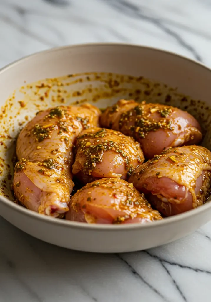 préparation de la marinade chermoula pour tajine poulet