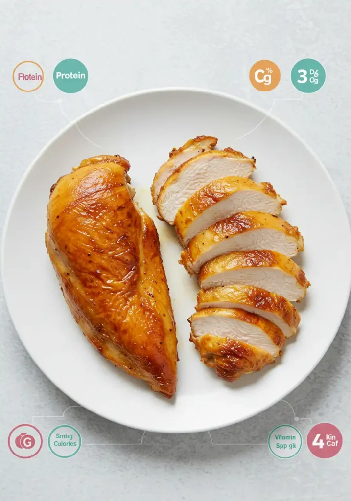 valeurs nutritionnelles poulet rôti halal