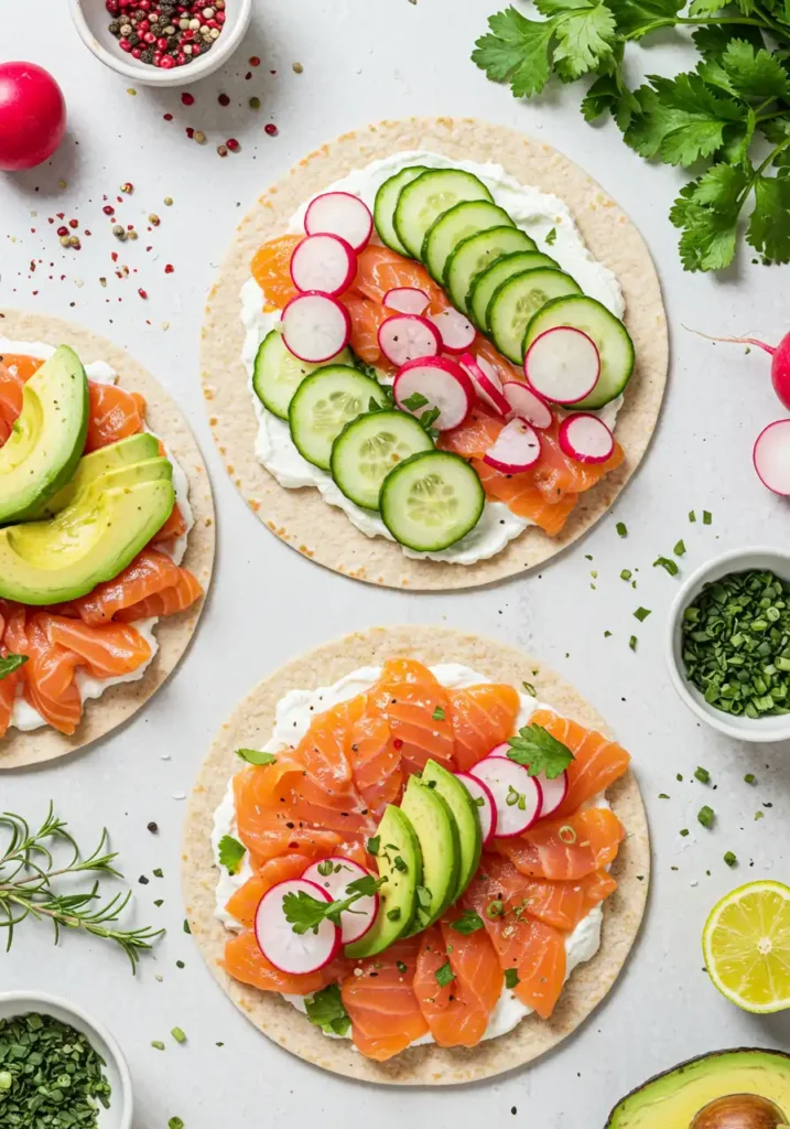 variantes gourmandes wrap recette saumon avocat concombre
