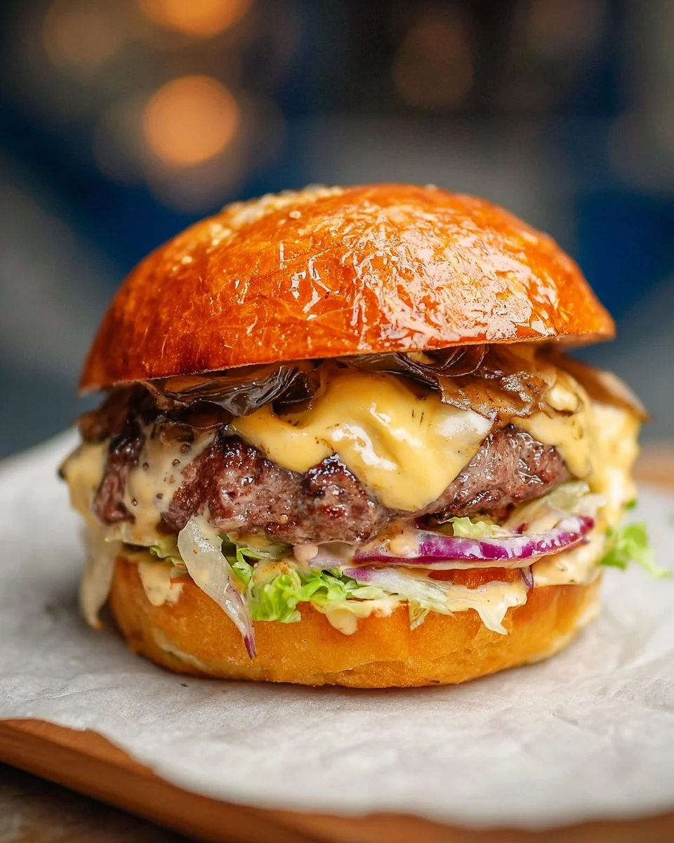 Gourmet burger savoureux de Burger Maison