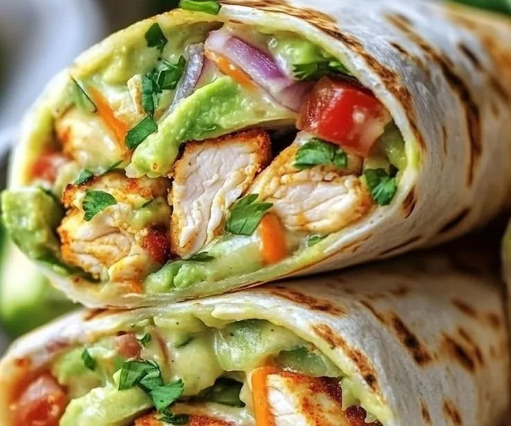 Burritos au poulet et à l'avocat, une recette savoureuse et saine