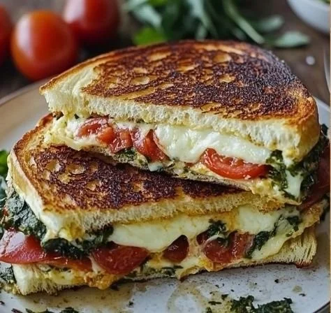 Croque Monsieur à l'italienne avec garnitures savoureuses et fromage fondant