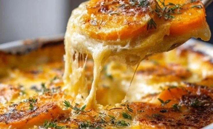 Gratin Dauphinois de Butternut, un plat crémeux et savoureux
