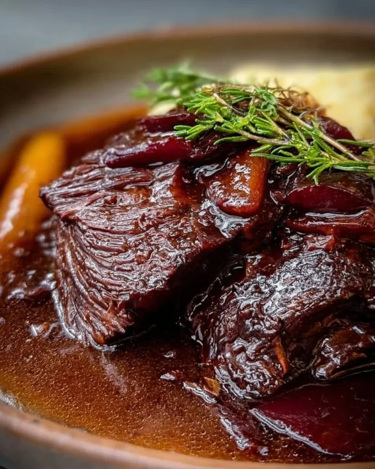 Joue de bœuf mijotée au cidre, plat savoureux et réconfortant