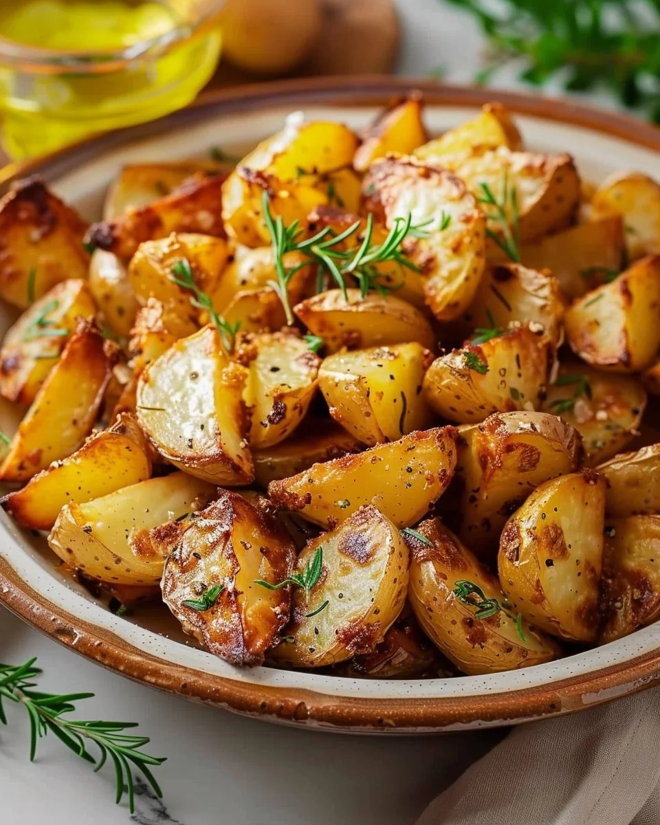 Pommes de terre dorées au four, croustillantes et savoureuses