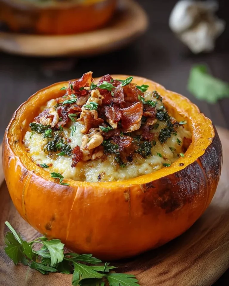 Potimarrons Farcis, un plat de courge savoureux et réconfortant