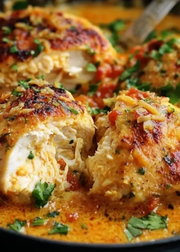 Poulet Coco Pimenté Brésilien servi avec des légumes frais