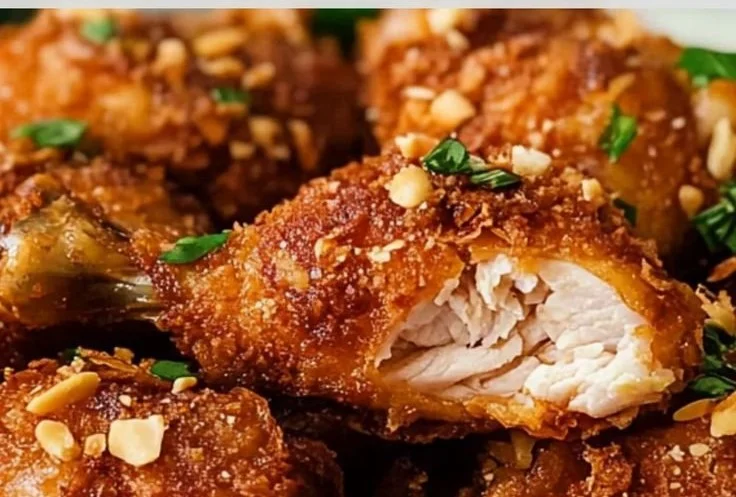 Recette de Poulet Croustillant à la Thaïlandaise, plat savoureux et croustillant.