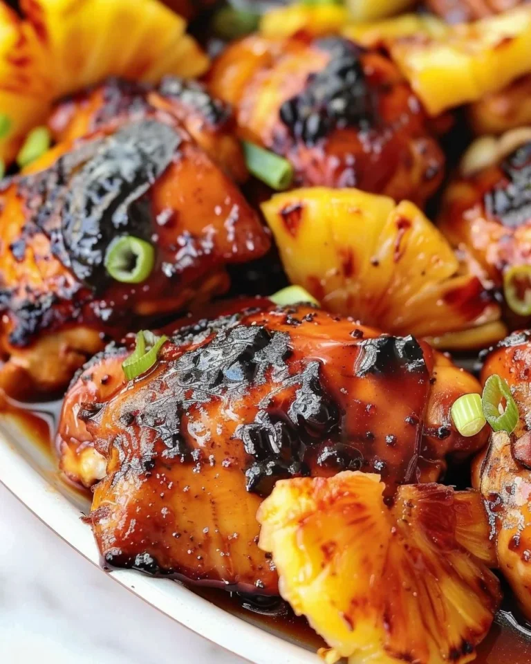 Recette de Poulet Huli Huli grillé avec sauce sucrée et épices