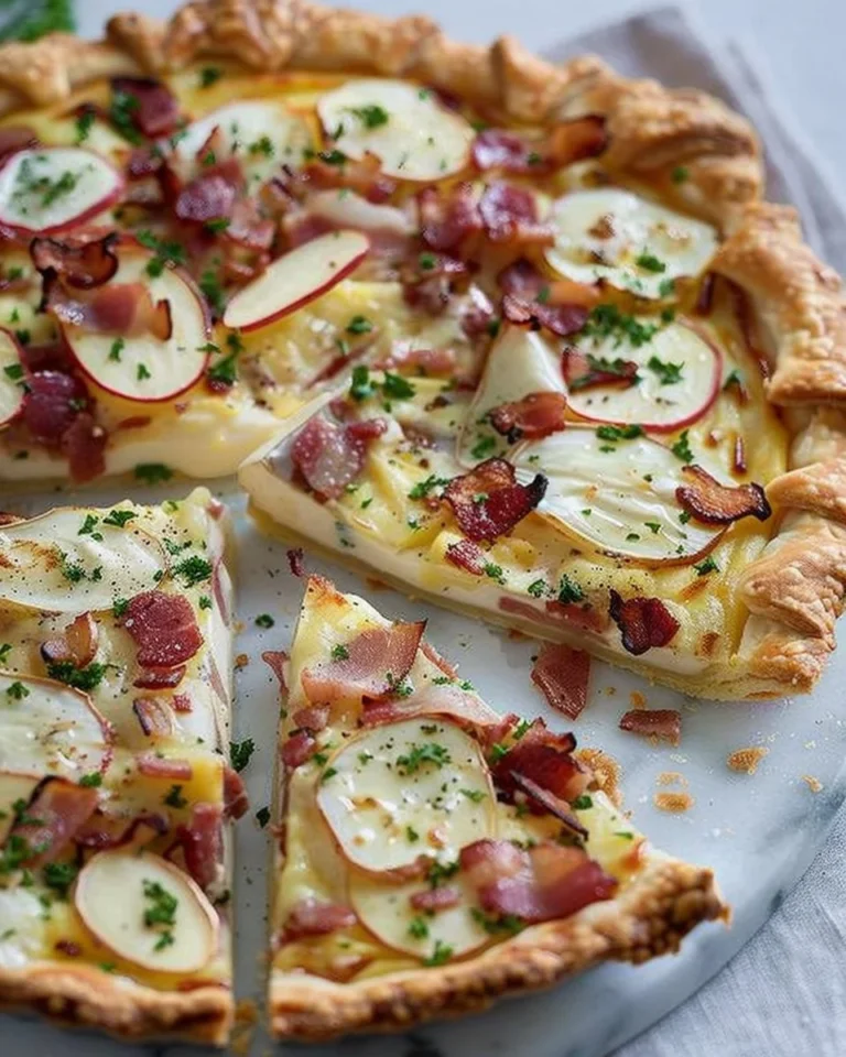 Tarte au Camembert et Lardons, une délicieuse recette française