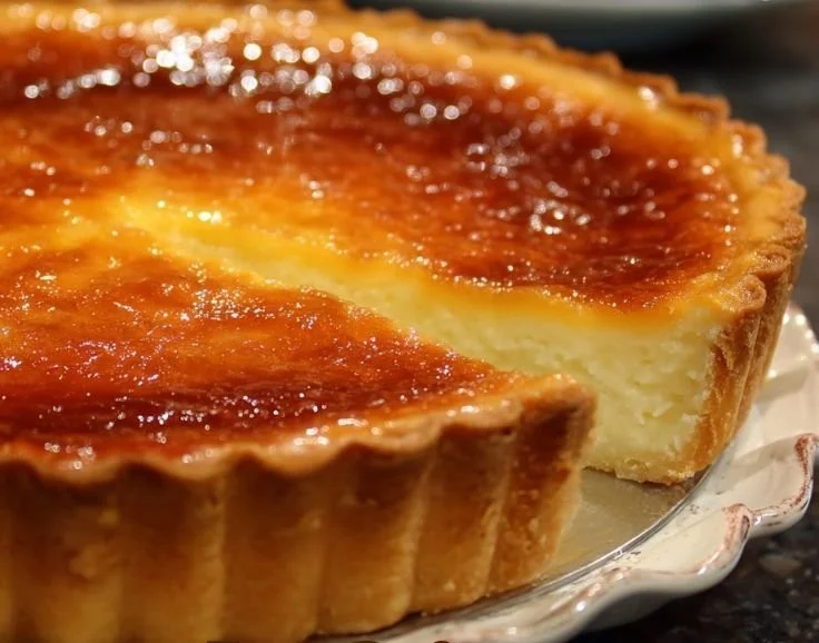 Tarte au Flan de Ma Grand-mère, un dessert crémeux et traditionnel français