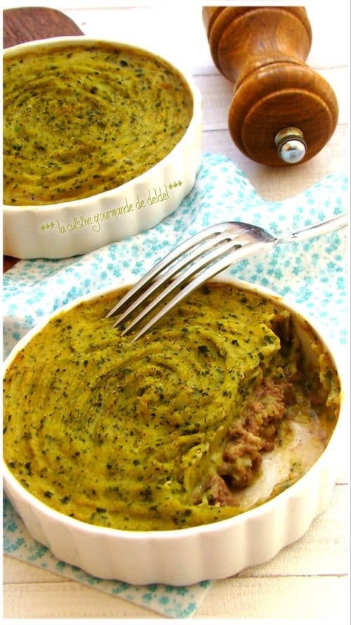 Hachis parmentier de courgettes au boeuf