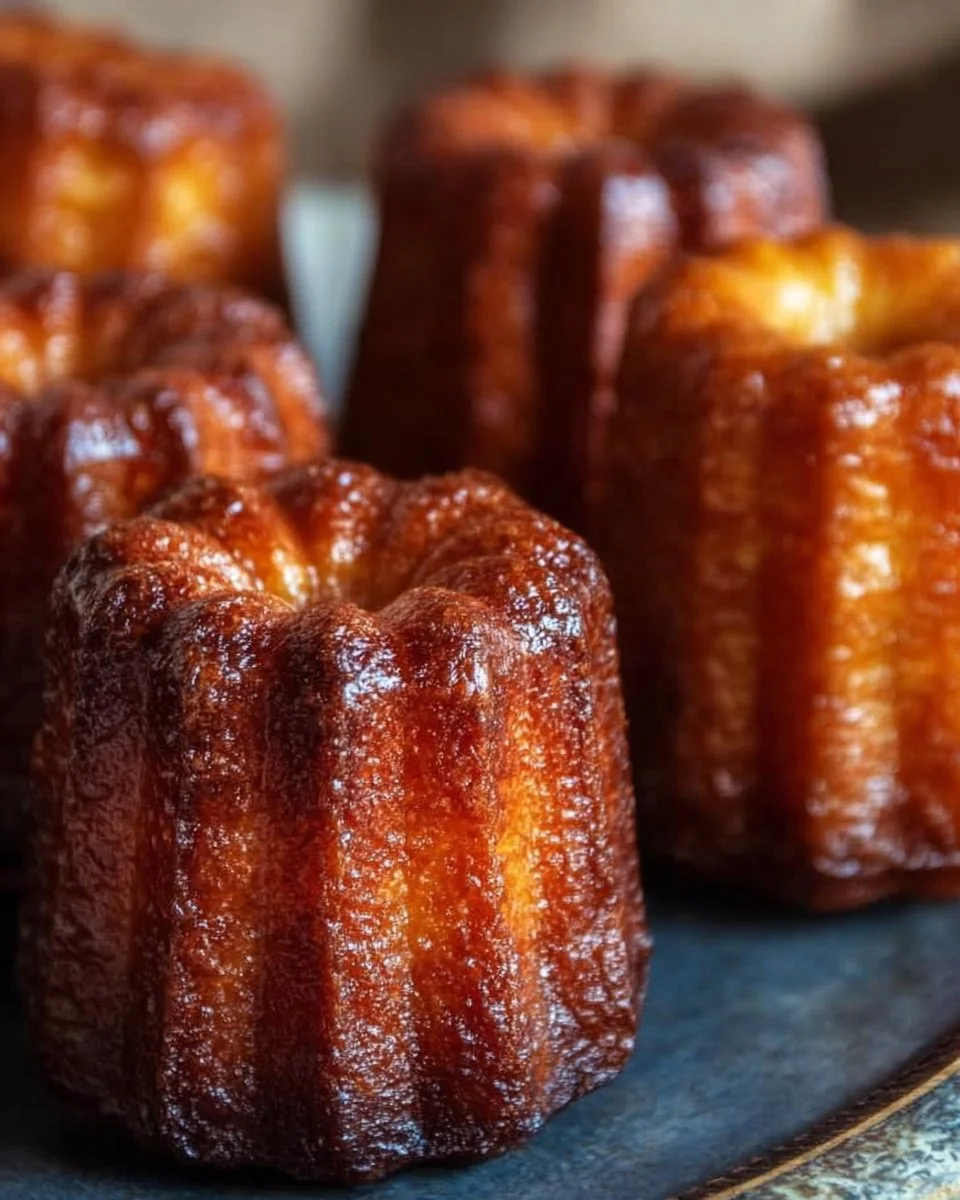 Cannelés de Cyril Lignac, délicieuses pâtisseries croustillantes à l'extérieur, moelleuses à l'intérieur.