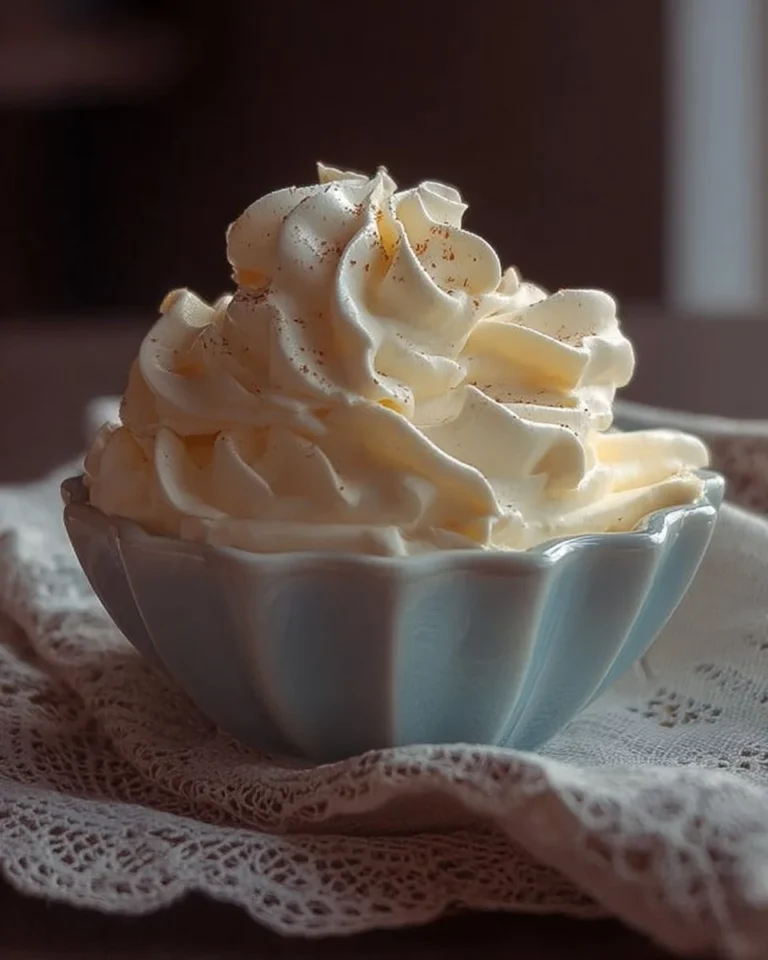 Crème Chantilly au Mascarpone dans un bol, parfaite pour accompagner vos desserts.