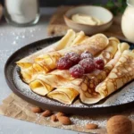 Recette de crêpes écossaises moelleuses sur une assiette