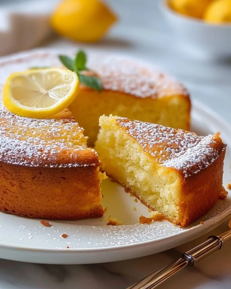 Gâteau au yaourt et citron, une délicieuse recette française