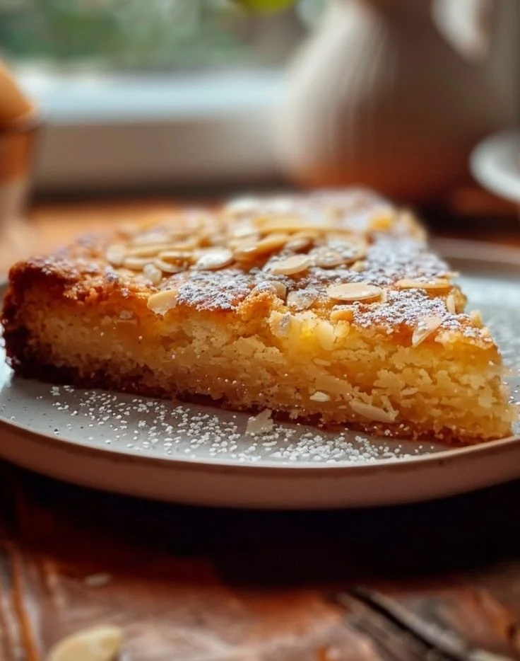 Gâteau d'Amandes de Belle-Maman, moelleux et savoureux, prêt à être dégusté.