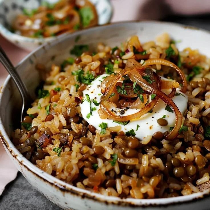 Mujadara traditionnel libanais