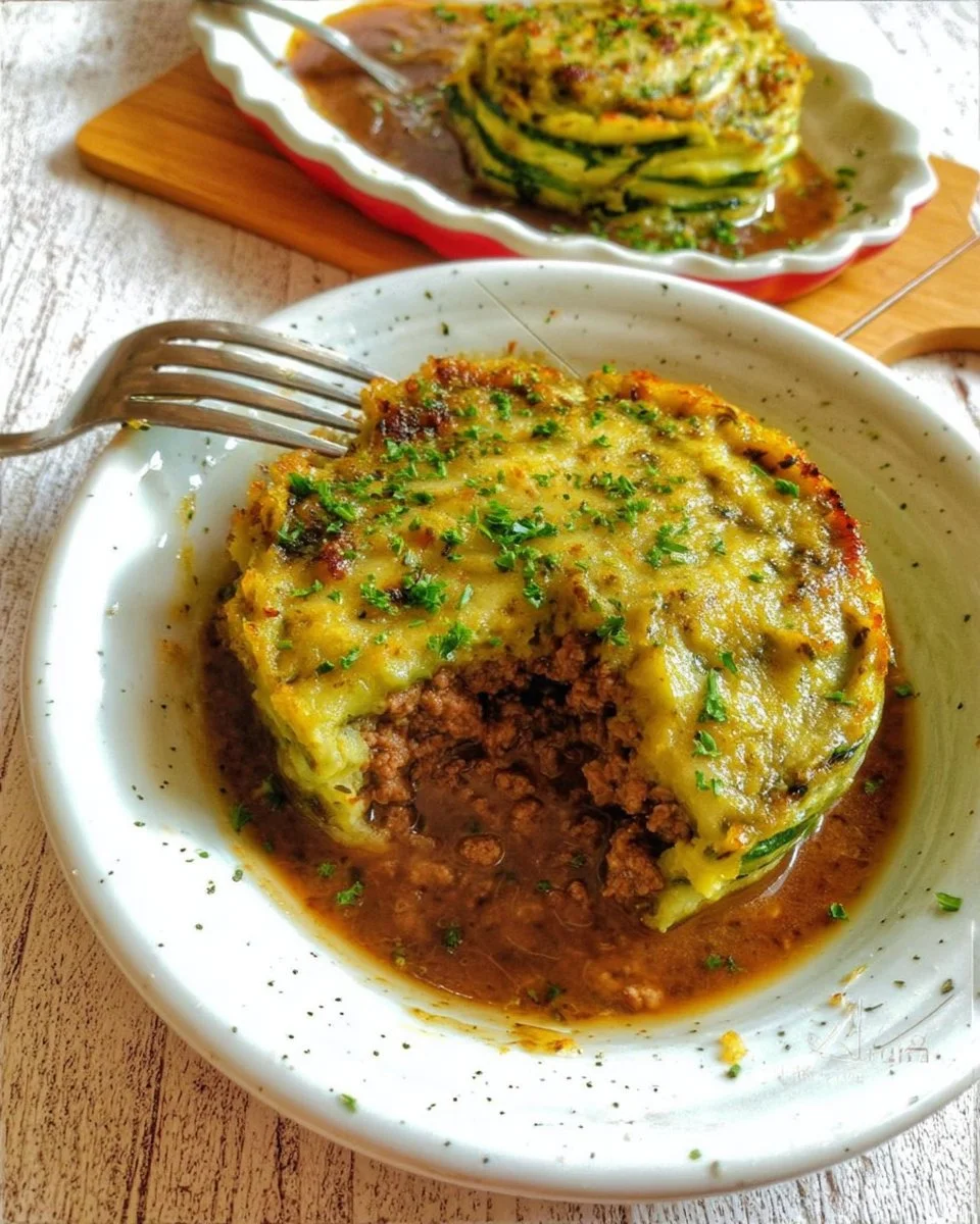 Hachis parmentier de courgettes au boeuf - un plat savoureux et réconfortant