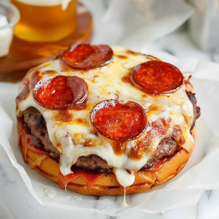 Burgers à la pizza