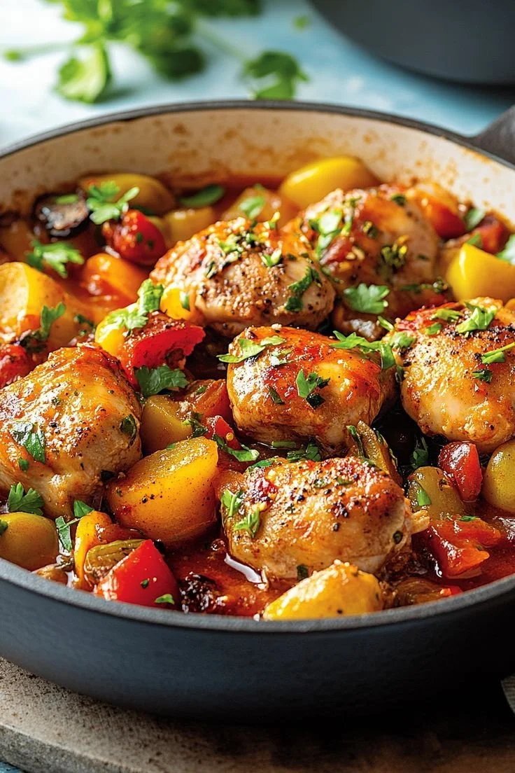 Mijoté de poulet aux légumes savoureux et réconfortant