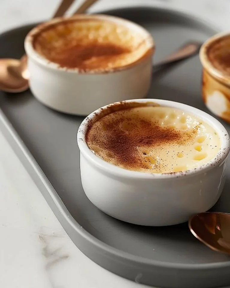 Œufs au Lait crémeux dans un bol élégant, un délicieux dessert français