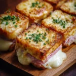 Recette de petits croques apéritifs inratables prêtes à servir pour un apéritif convivial