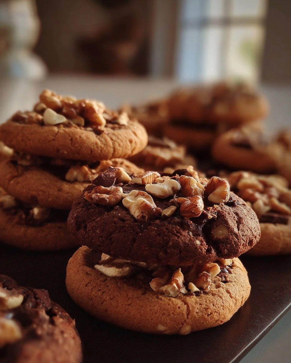Sablés aux noix et chocolat, biscuits fondants et délicieux