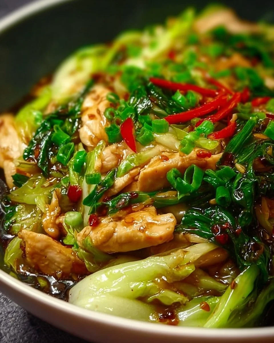 Sauté de Poulet au Chou Chinois - plat savoureux et équilibré