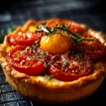 Tarte tomate express savoureuse et facile à préparer avec des ingrédients frais.