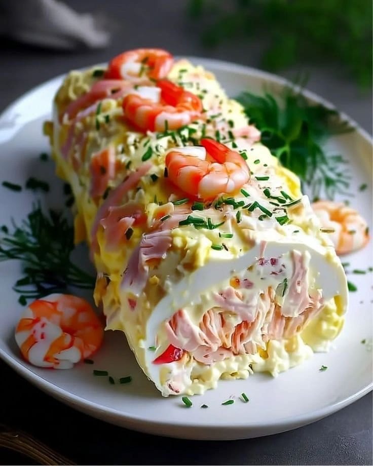 Bûche Salée aux Saveurs de la Mer