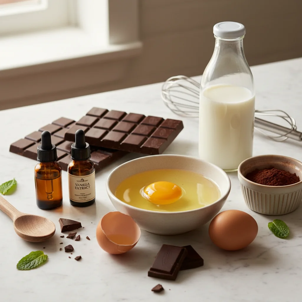 Ingrédients recette crème dessert chocolat maison meilleure que Danette