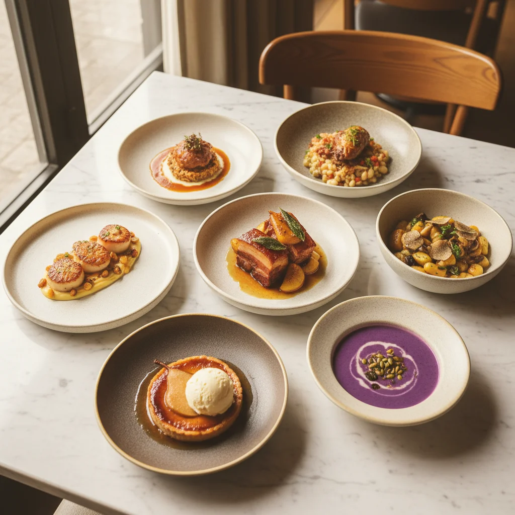 Menu Bib Gourmand 2026 - Sélection plats Michelin abordables Collection plats signatures restaurants Bib Gourmand 2026 Guide Michelin cuisine abordable gastronomique