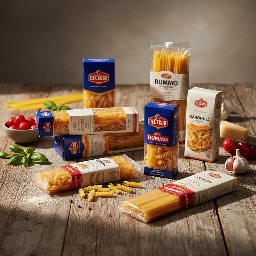 Marques pâtes italiennes premium De Cecco Rummo Garofalo alternatives Barilla chef italien recommande